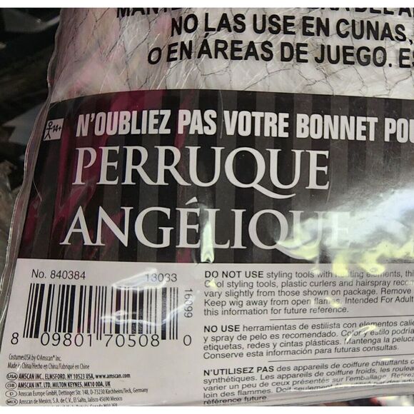 Amscan Angelic Wig Platinum Curls Halloween Hair Costume Dress Up Cosplay New - Picture 3 of 3